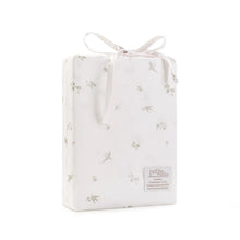 Load image into Gallery viewer, Petite Belle Summer Skies Standard Crib Sheet Set- French Grey Bird