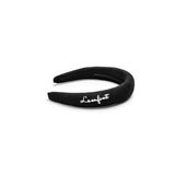 Le Enfant Logo Embroidered Headband - Black