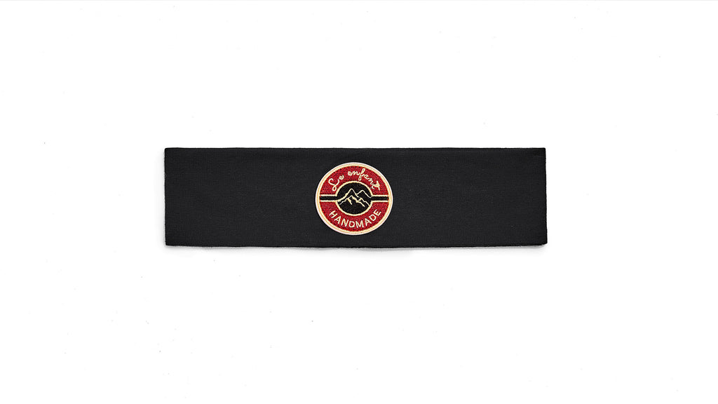 Le Enfant Round Logo Sweatband - Black