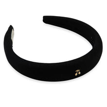 Load image into Gallery viewer, Le Enfant Gold Cherry Embroidered Headband - Black