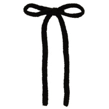 Load image into Gallery viewer, Le Enfant Cashmere Long thin Bow - Black