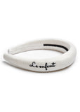 Le Enfant Logo Embroidered Headband - Cream