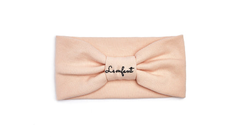 Le Enfant Baby Turban Sweatband - Pink