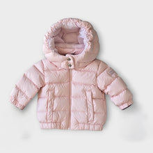 Load image into Gallery viewer, ADD Down Baby Jacket With Detachable Hood - Peony
