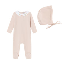Load image into Gallery viewer, Mini Label Pink Metallic Embroidered Footie And Hat