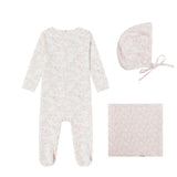 Mini Label Pink Toile Butterfly Layette Set