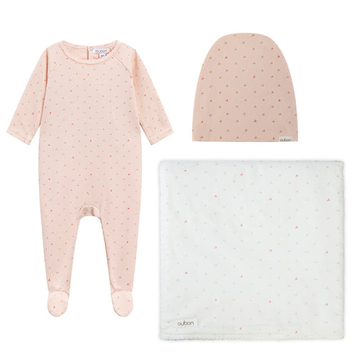 Oubon Dot  3PC Set - Pink