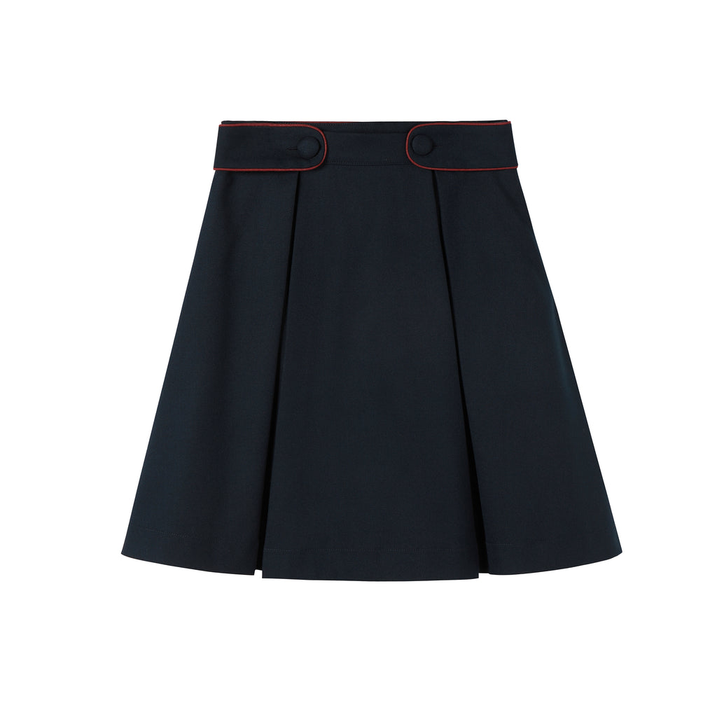Nou Nelle Piped Navy Skirt