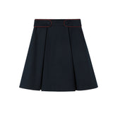 Nou Nelle Piped Navy Skirt
