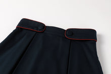 Load image into Gallery viewer, Nou Nelle Piped Navy Skirt