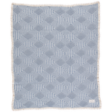 Load image into Gallery viewer, Bebe Organic Plaid Blanket - Blue Plaid Patchwork