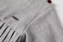 Load image into Gallery viewer, Nou Nelle Pleated Button Dress - Light Grey