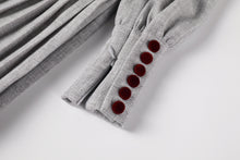 Load image into Gallery viewer, Nou Nelle Pleated Button Dress - Light Grey