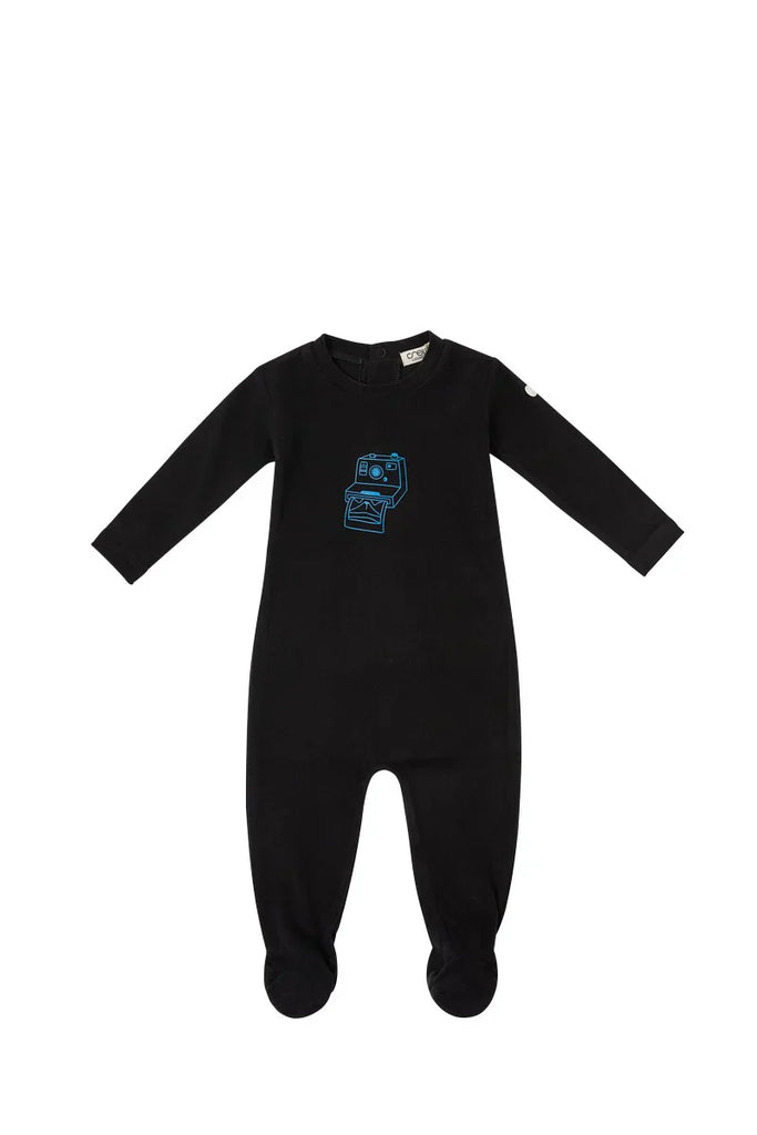 Kipp Polaroid Fleece Romper - Blue