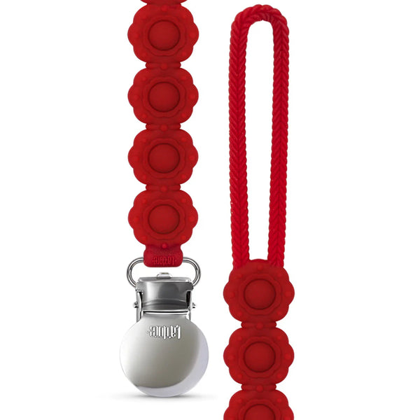 Adora Poppy Pacifier Clip - Scarlet  Moonlight