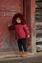 Load image into Gallery viewer, Pramie Little Girls Bow Jacket - Red