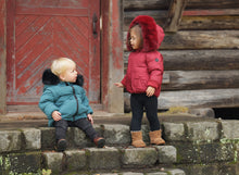 Load image into Gallery viewer, Pramie Little Girls Bow Jacket - Red