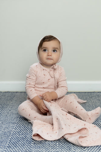 Bee & Dee Pointelle Pretty Petals Layette Set - Pearly Pink