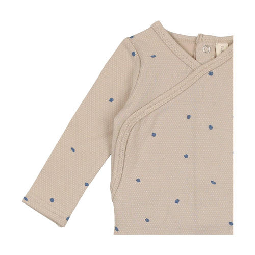 Lil Legs Printed Wrapover Footie Cloud