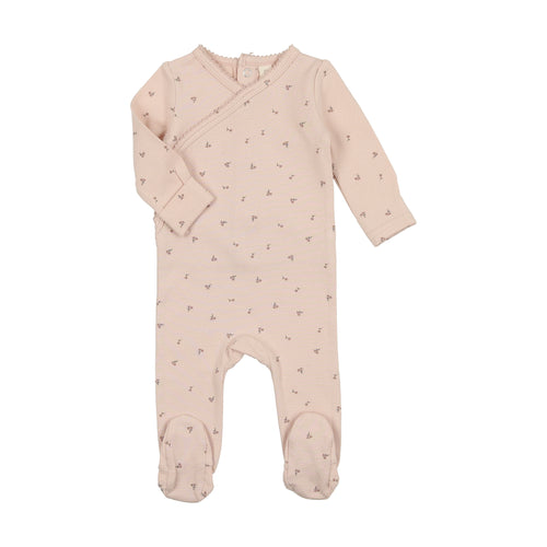 Lil Legs Printed Wrapover Footie Florette