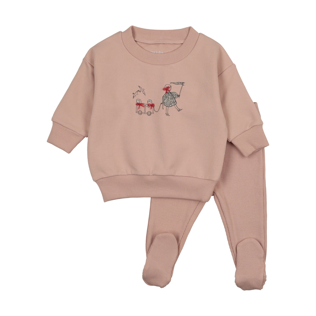 Bee & Dee Promenade Two Piece Set - Petal OPEN FEET