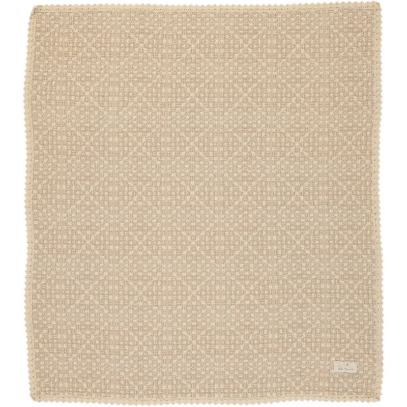 Bebe Organic Crochet Blanket - Taupe