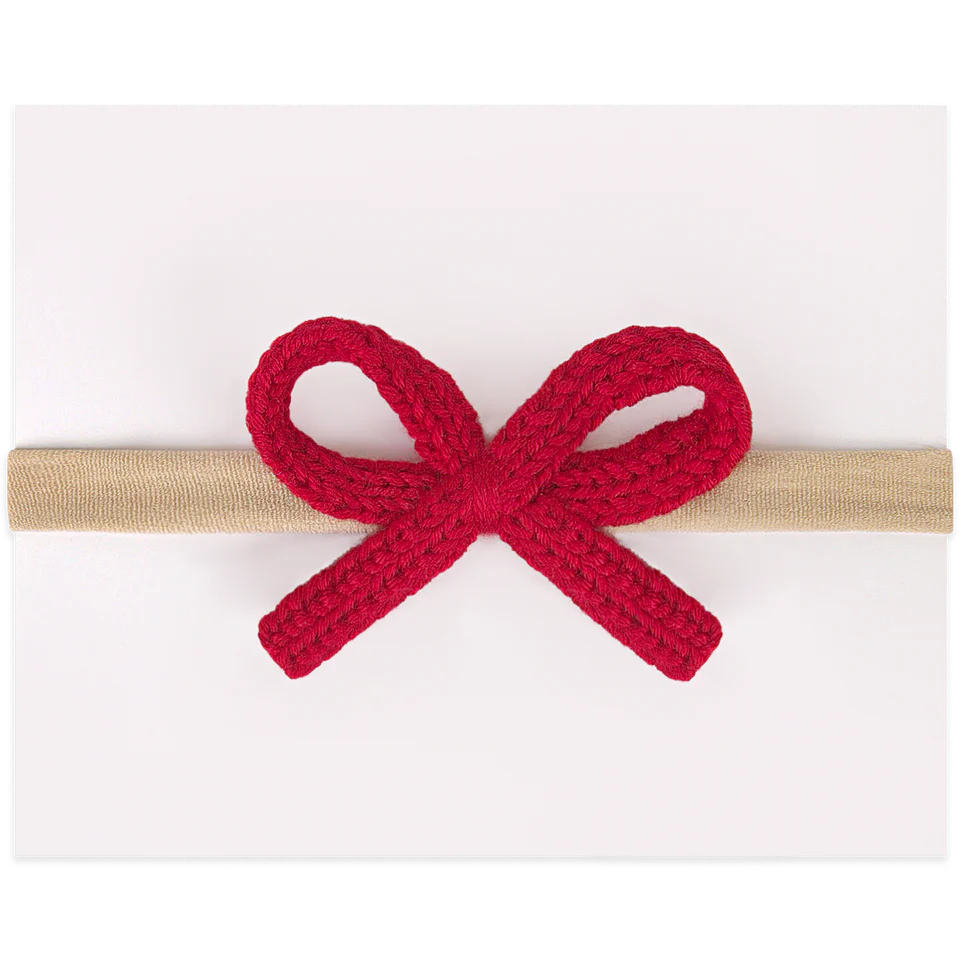 Adora Red Crochet Mini Headband