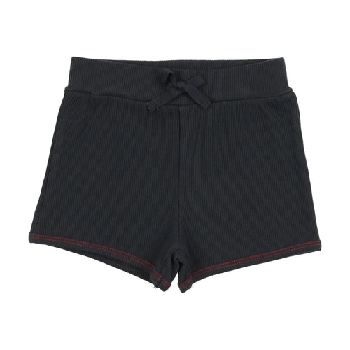 Lil Legs Lil Legs Ribbed Track Shorts - Off Navy