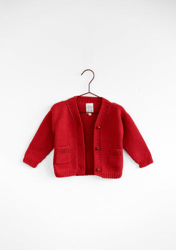 Please Mom Red Knitted Sweater