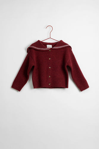 Please Mom Red Sailor Cardigan
