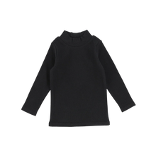 Load image into Gallery viewer, Lil legs Ribbed Mock Neck - Black