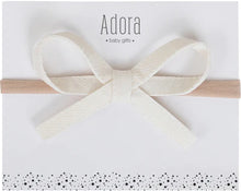 Load image into Gallery viewer, Adora Ribbon Bow Headband - Ivory