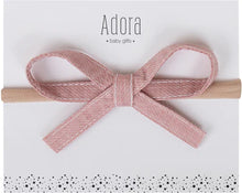 Load image into Gallery viewer, Adora Ribbon Bow Headband - Rose