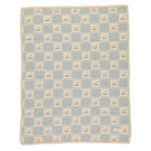 Load image into Gallery viewer, Bebe Organic Rocking Horse Blanket - Blue Patchwork