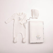 Load image into Gallery viewer, Bee &amp; Dee Boys Rocking Horse Layette Set - Chalk White