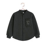 Retro Kid Rowan French Terry Boys Shirt - Grey