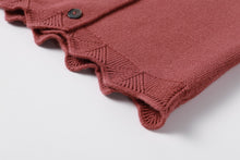 Load image into Gallery viewer, NouNelle Rust Scallop Cardigan