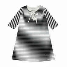Load image into Gallery viewer, Crew Kids Navy Nautical Swim Dress