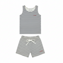 Load image into Gallery viewer, Crew Kids Navy Nautical Boy Swim Set