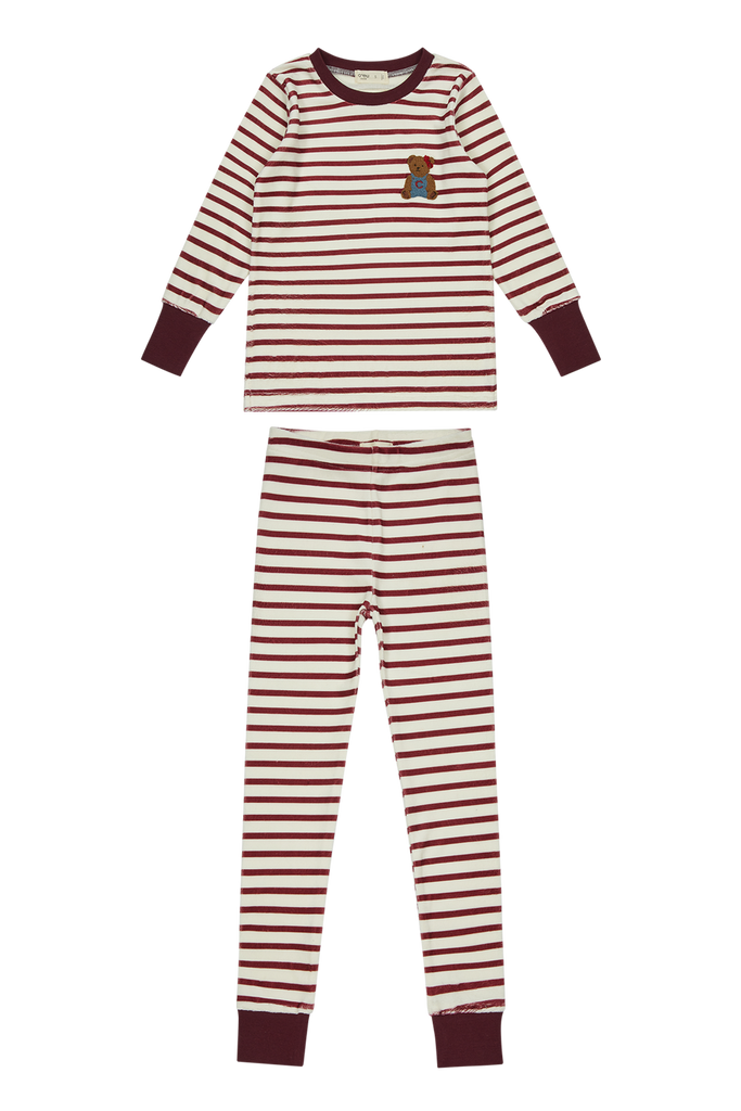 Crew Lounge Teddy Lounge Set - Maroon