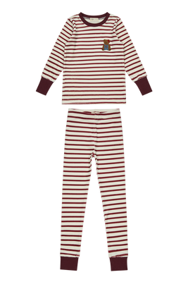 Crew Lounge Teddy Lounge Set - Maroon