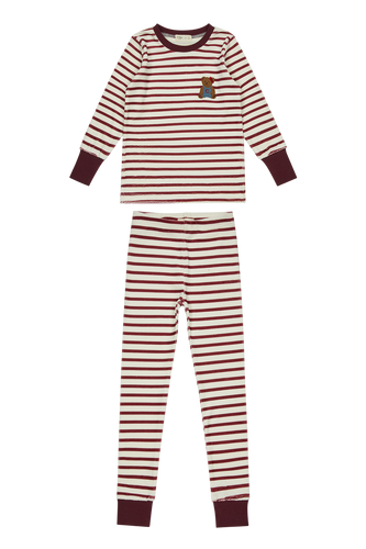Crew Lounge Teddy Lounge Set - Maroon