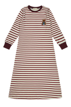 Load image into Gallery viewer, Crew Lounge Teddy Lounge Nightgown - Maroon