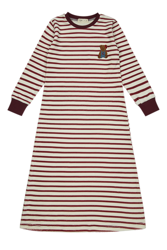 Crew Lounge Teddy Lounge Nightgown - Maroon