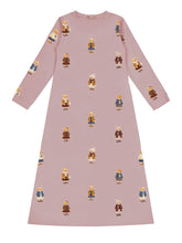 Load image into Gallery viewer, Crew Lounge Teddy Pattern Lounge Nightgown - Dusk