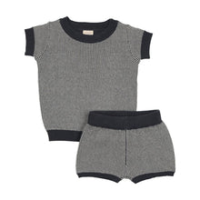 Load image into Gallery viewer, Lil Legs Stripe Knit Set - Off Navy