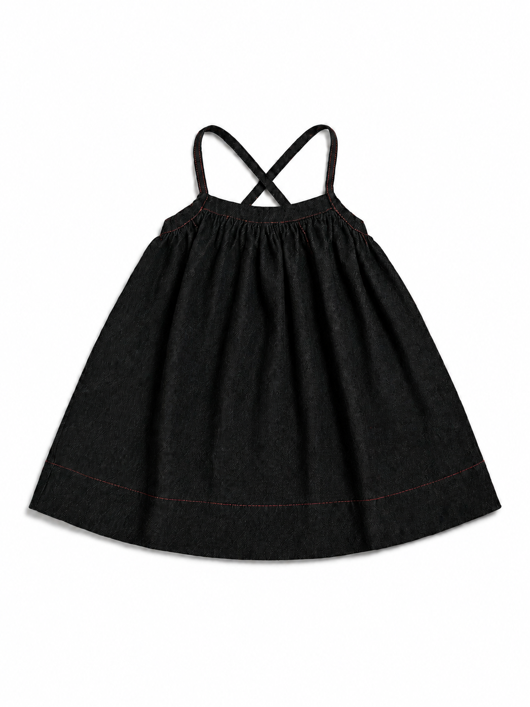 Madeline Girls Black Denim Pinafore – Moonlight