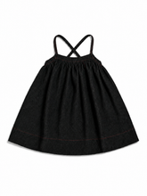 Load image into Gallery viewer, Madeline Girls Black Denim Pinafore