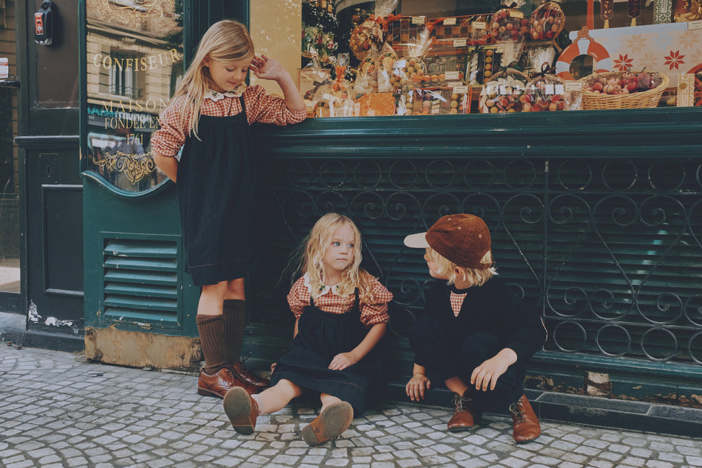 Madeline Girls Gingham Sweatshirt