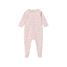 Load image into Gallery viewer, Oubon All Over Bunny Print Footie - Pink